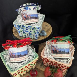 SB2 Set of 3 Strainers with 6oz. preserves